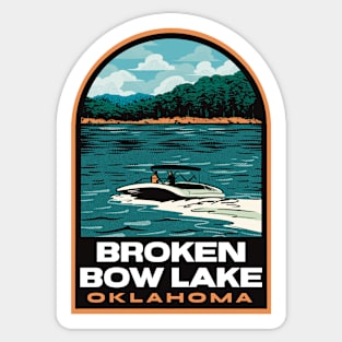 Broken Bow Lake Oklahoma Sticker